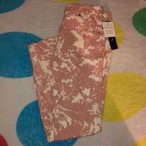 skinny mid rise jeans “pink lemonade”